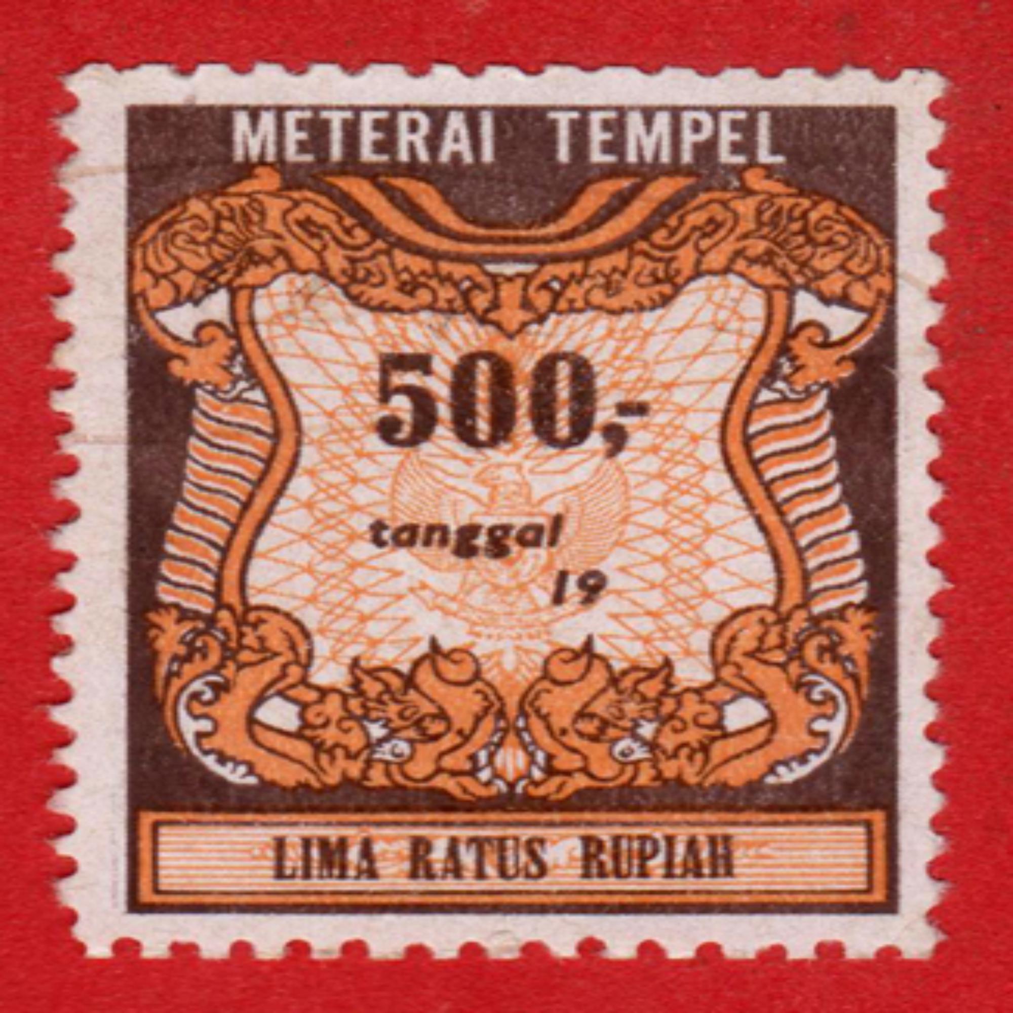 Materai Rp 500 Pemakaian Tahun 1986 sd 1990 | Lazada Indonesia