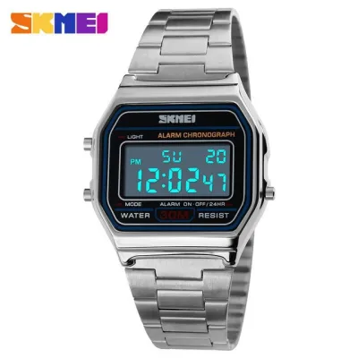 SKMEI 1123 ORIGINAL Jam Tangan Wanita Digital Stainless Steel watch