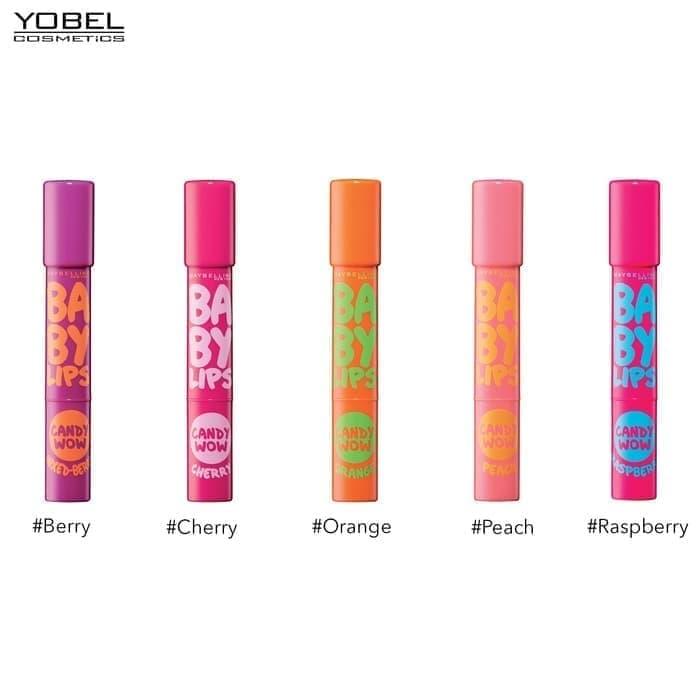 TERLARIS Maybelline baby lips candy wow fruity color lip balm kecantikan wani - ZorkQidE