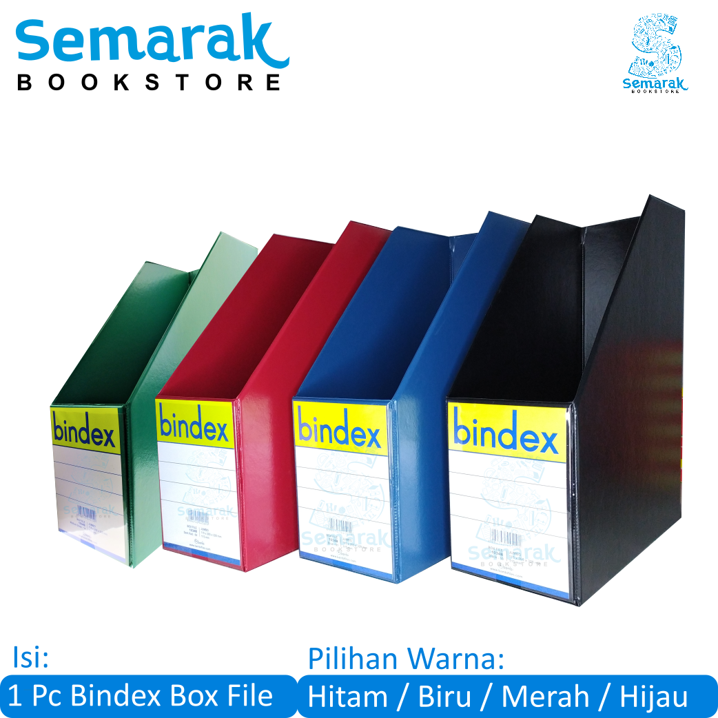 Bindex 1034b box file jumbo hitam biru merah hijau 1 pc