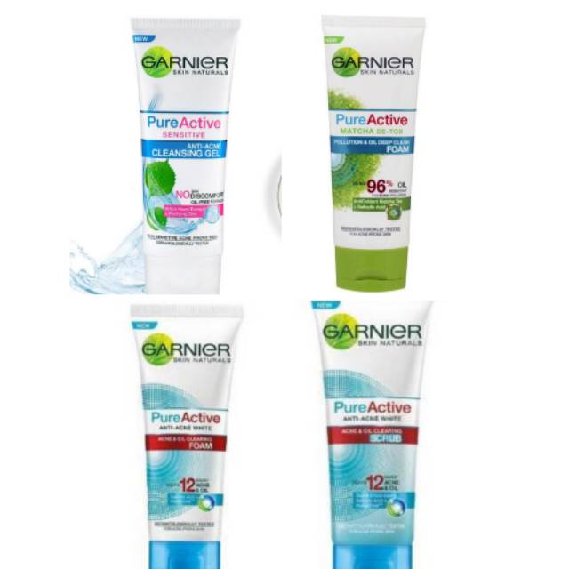 facial foam garnier pure active