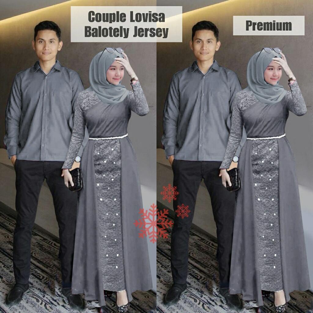 LX- Cp Lovisa / Pakaian Couple / Baju Muslim / Baju Pasangan / Baju Couple Muslim