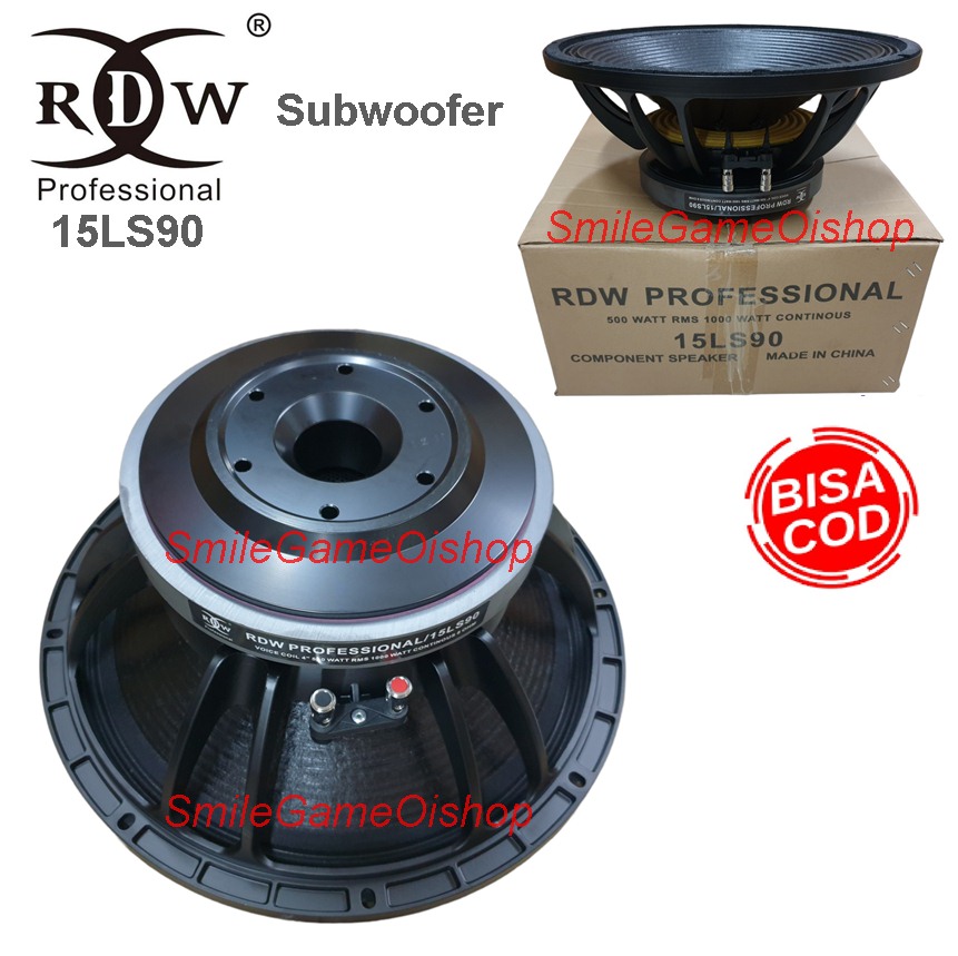 Speaker Komponen RDW 15LS90 Subwoofer 15 Inch Voice Coil 4'' 500 Watt Rms 1000 Watt Continous