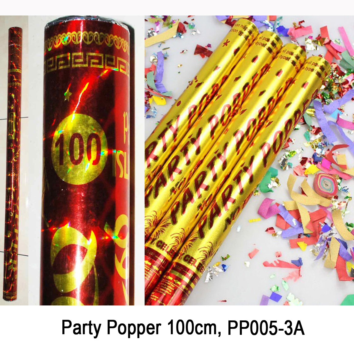 Party Popper Convetty 100/Party Decoration/Kembang Api Kertas/Popper