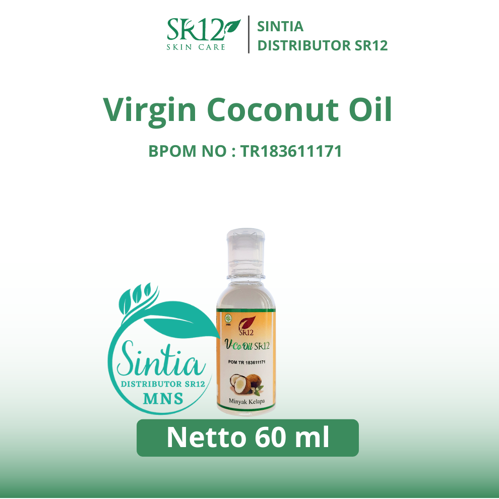 Minyak VCO Virgin Coconut Oil SR12 Dari Kelapa Asli Murni Kaya Dengan