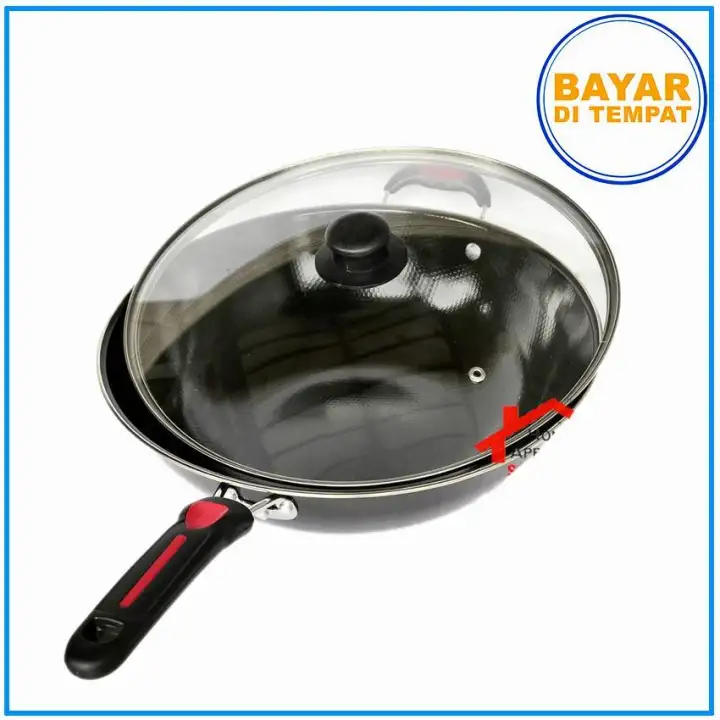 Gsf Panci Goreng Teflon Enamel Anti Lengket Serbaguna Gsf 1032k Wajan 32cm Kuali Penggorengan Wok Pan Wokpan Frypan Fry Pan Lazada Indonesia