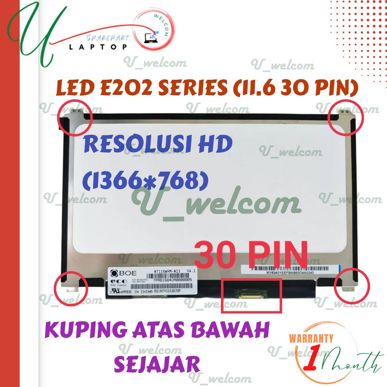 Dalle écran 11.6" LED Pour ASUS EeeBook E202SA X205TA X206H - Neuf Visiodirect