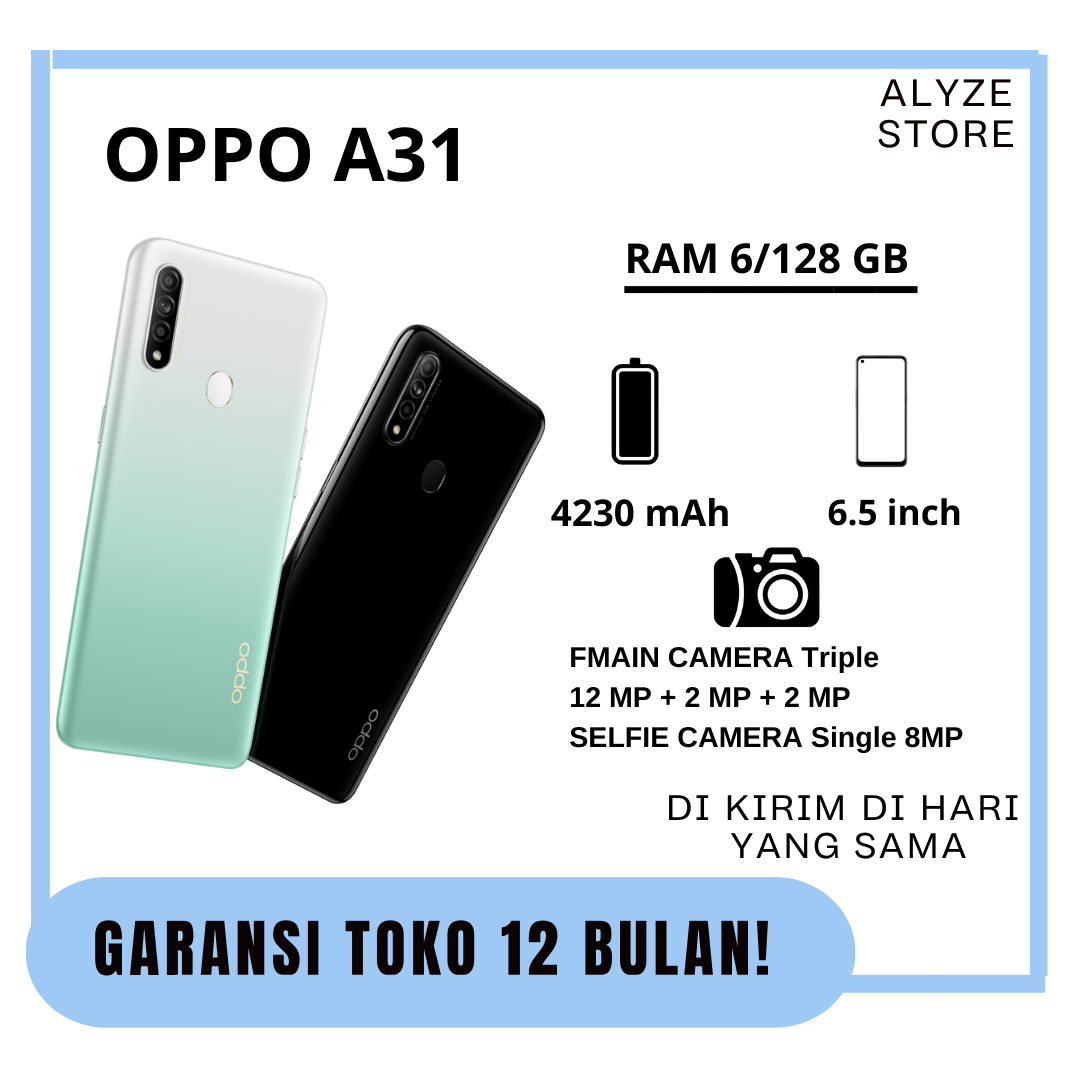 4gb Ram Oppo A31 Front Camera Megapixels OPPO A31 (Mystery Black