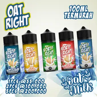 Gratis Kapas 5 Botol Liquidvape 100 Ml Oat Right Rasa Sereal Enak