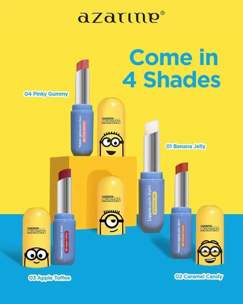 AZARINE Minions Tinted Lippiecable Balm 3.5g | Lip Balm Long