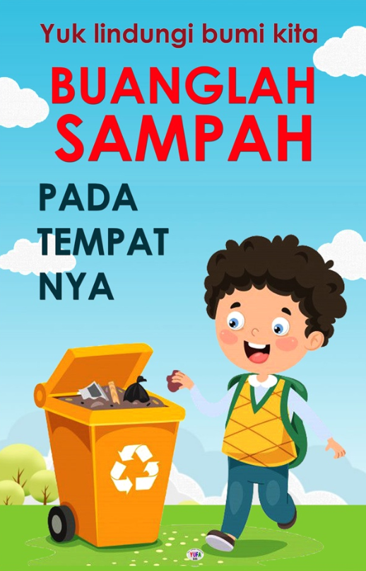 Poster Gambar Kartun Buanglah Sampah Pada Tempatnya C Vrog – NBKomputer