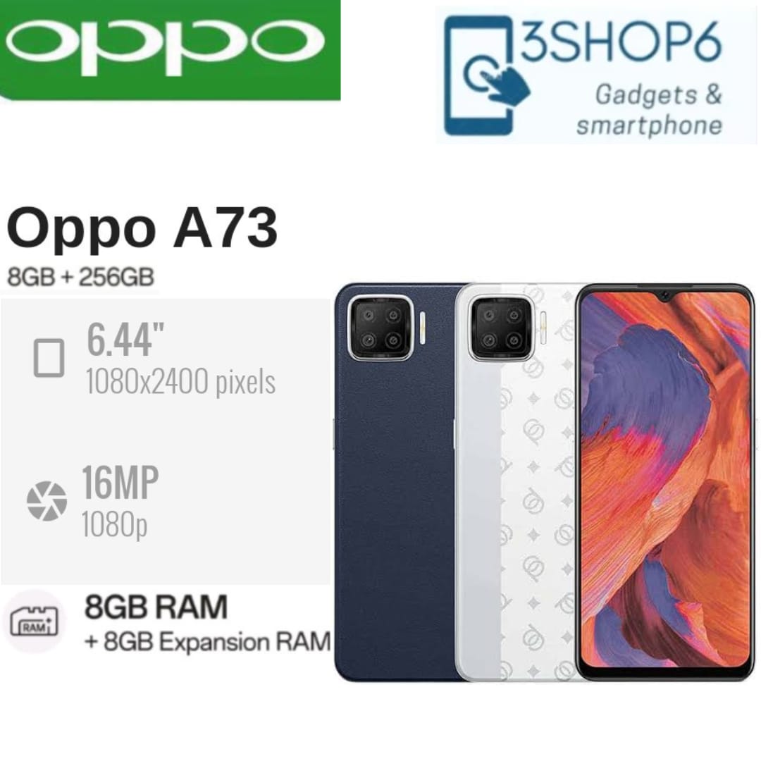 Oppo A73 RAM 8GB ROM 256GB Original Oppo Kamera 16MP 4015mAh