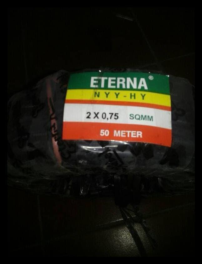 Kabel Listrik Eterna Nyy HyU002Fkabel Serabut Hitam
