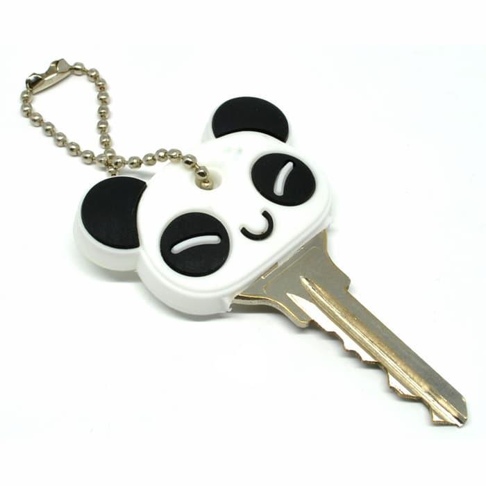 Creative Cute Panda Key Chain Holder / Gantungan Kunci - Putih (Boneka SP 9832)