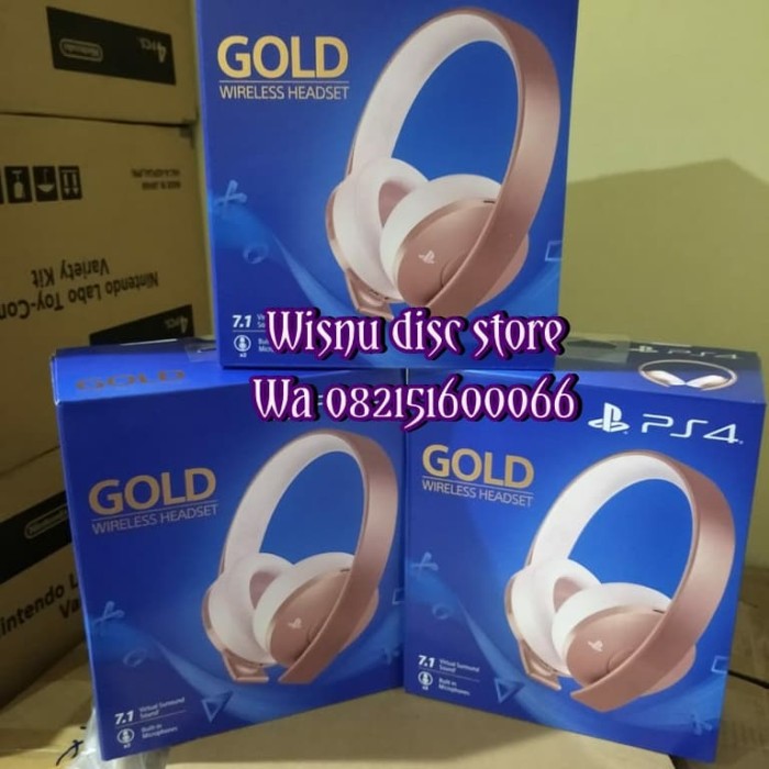 Jual Sony Ps4 Gold Wireless Headset 