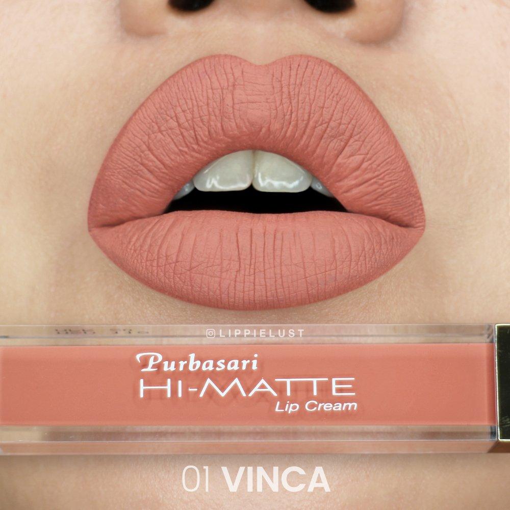 Purbasari Hi-Matte Lip Cream Hydra Series - 01 Vinca