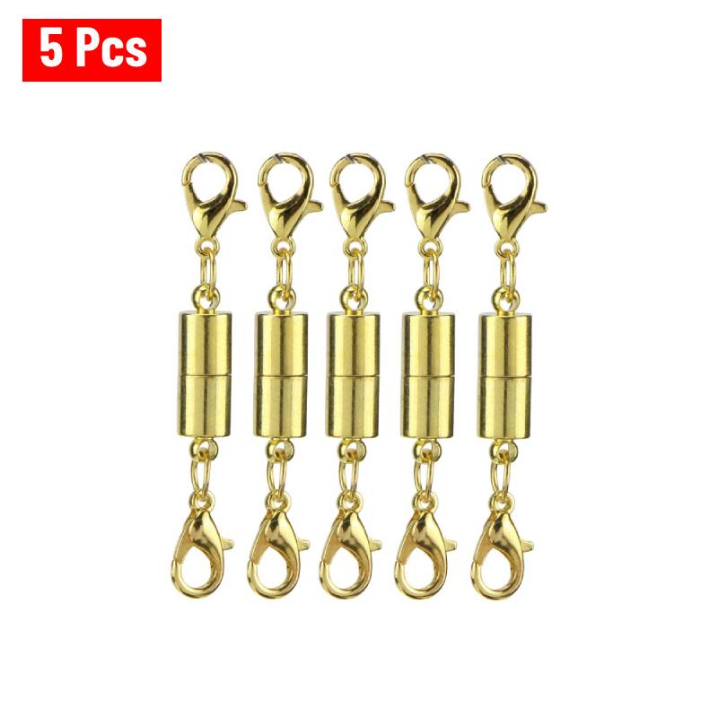 10Pcs/lot Metal Copper Magnetic Clasps With Lobster Clasp For Leather ...