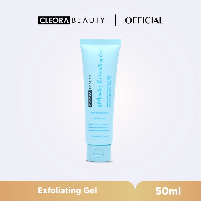 CLEORA EXFOLIATING GEL BPOM 3 MINUTES EXFOLIATING GEL PEELING GEL