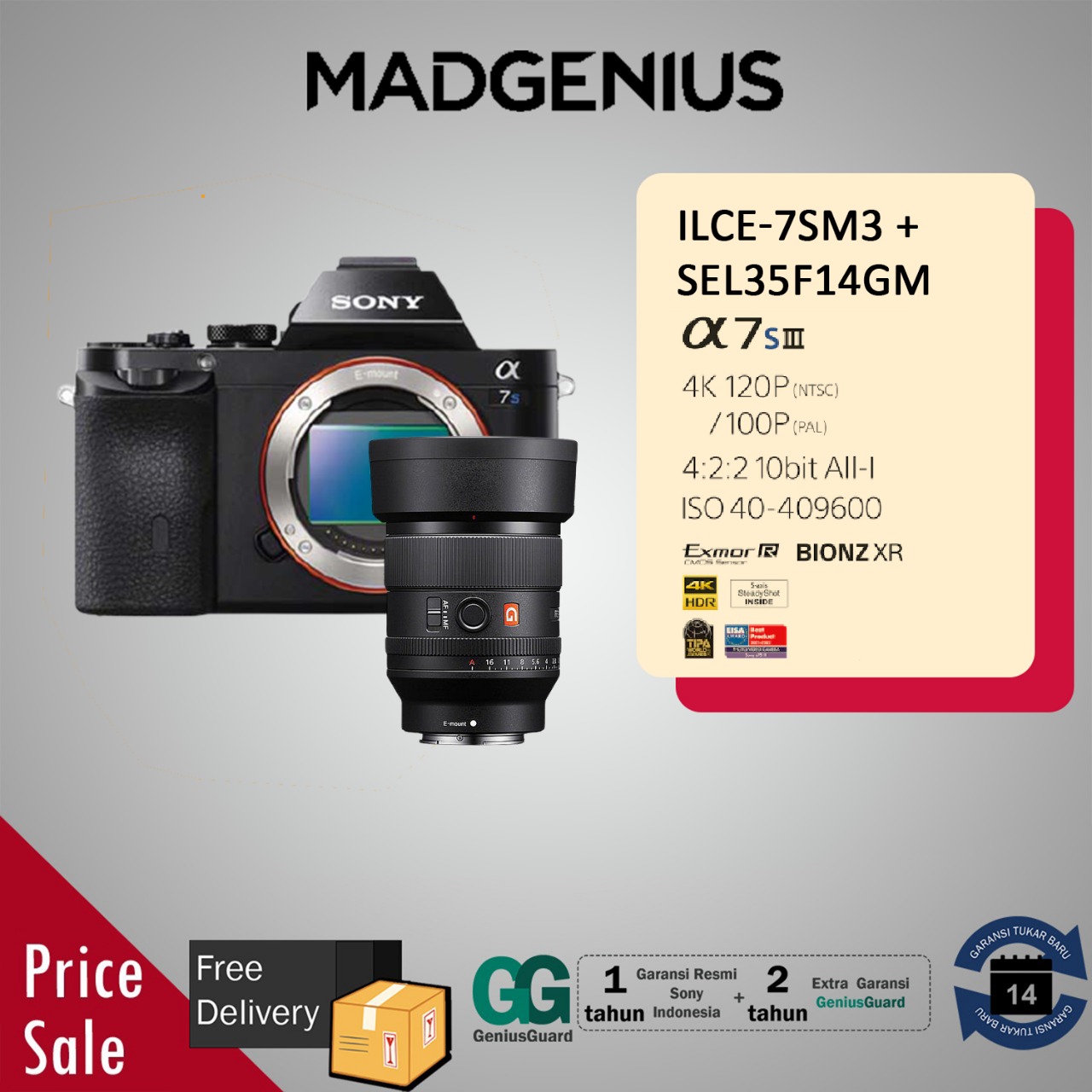 SONY Alpha A7III Body / A7 III / A7 mark III / ILCE7M3 Body Only