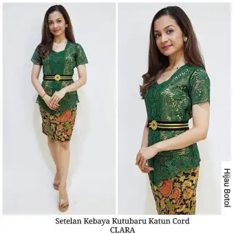 Kebaya Brokat Setelan Kutubaru Clara Dan Rok Katun Batik Pendek Kebaya Bali Murah Kebaya Modern Kebaya Pesta