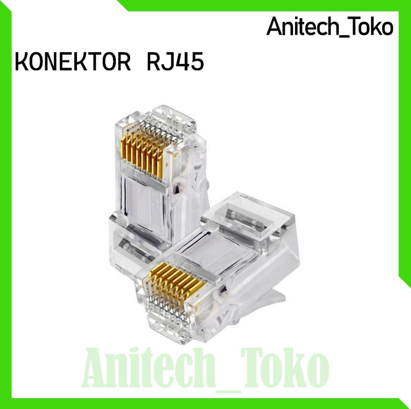[ANITECH] KONEKTOR RJ45 LAN / RJ 45 | Lazada Indonesia