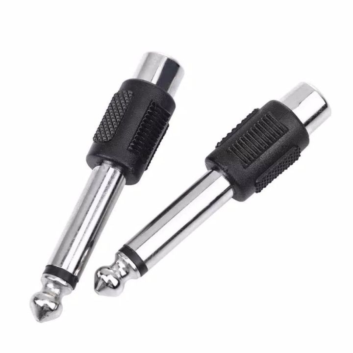 Jek Mic Mono ke Soket Lubang RCA Plastik / Sambungan 1 Cover Socket RCA