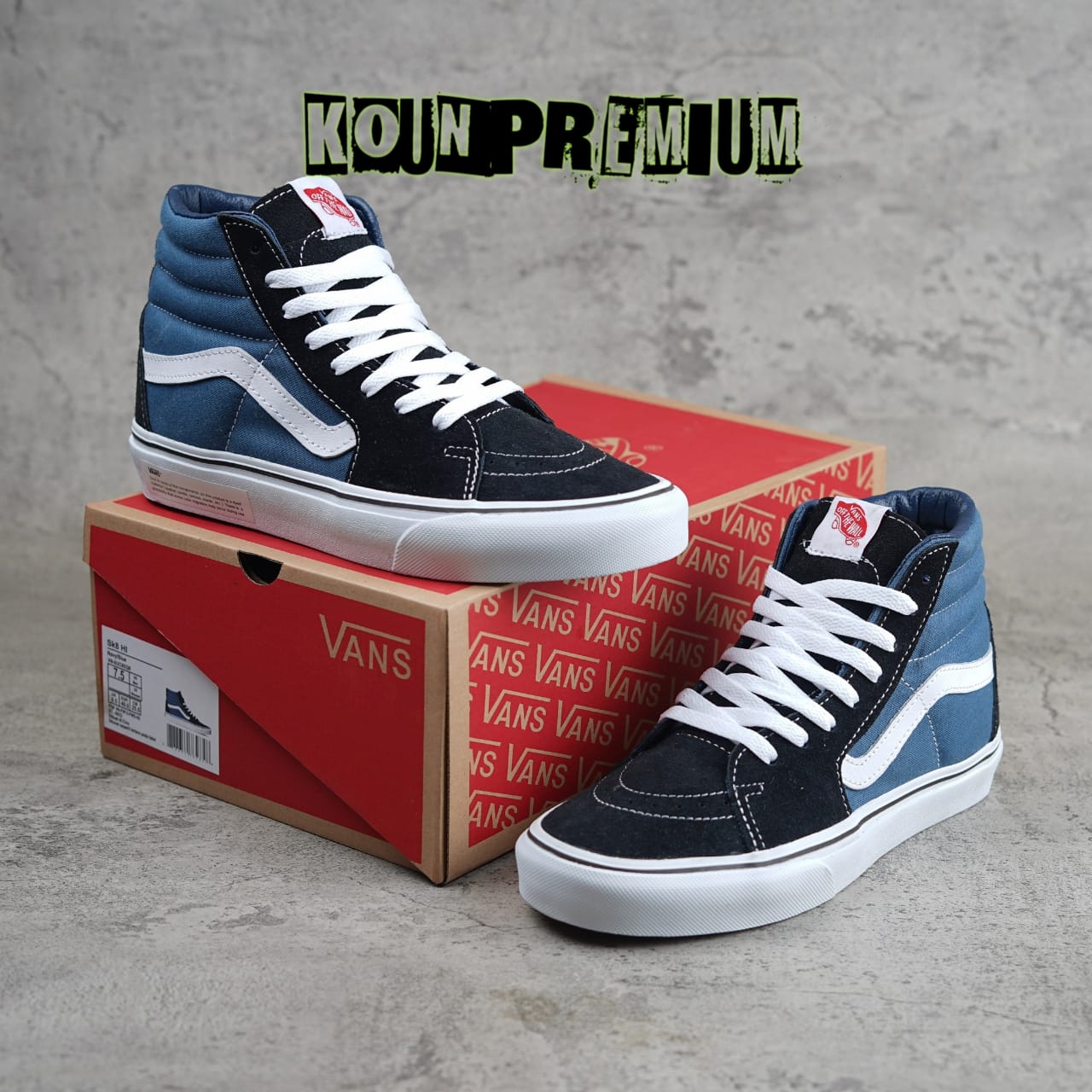 sk8 vans blue