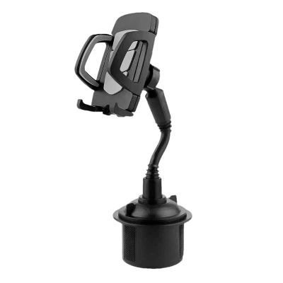 Universal Adjustable Car Phone Holder Gooseneck Cup Cradle for Cell Phone-Black