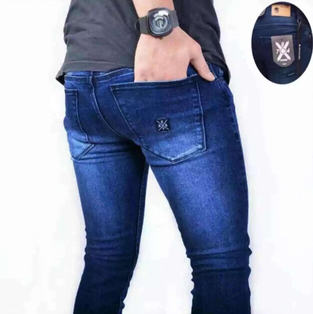 TURUN HARGA - Celana Jeans Pria Lelaki Dewasa Hitam Pensil Slimfit Slim