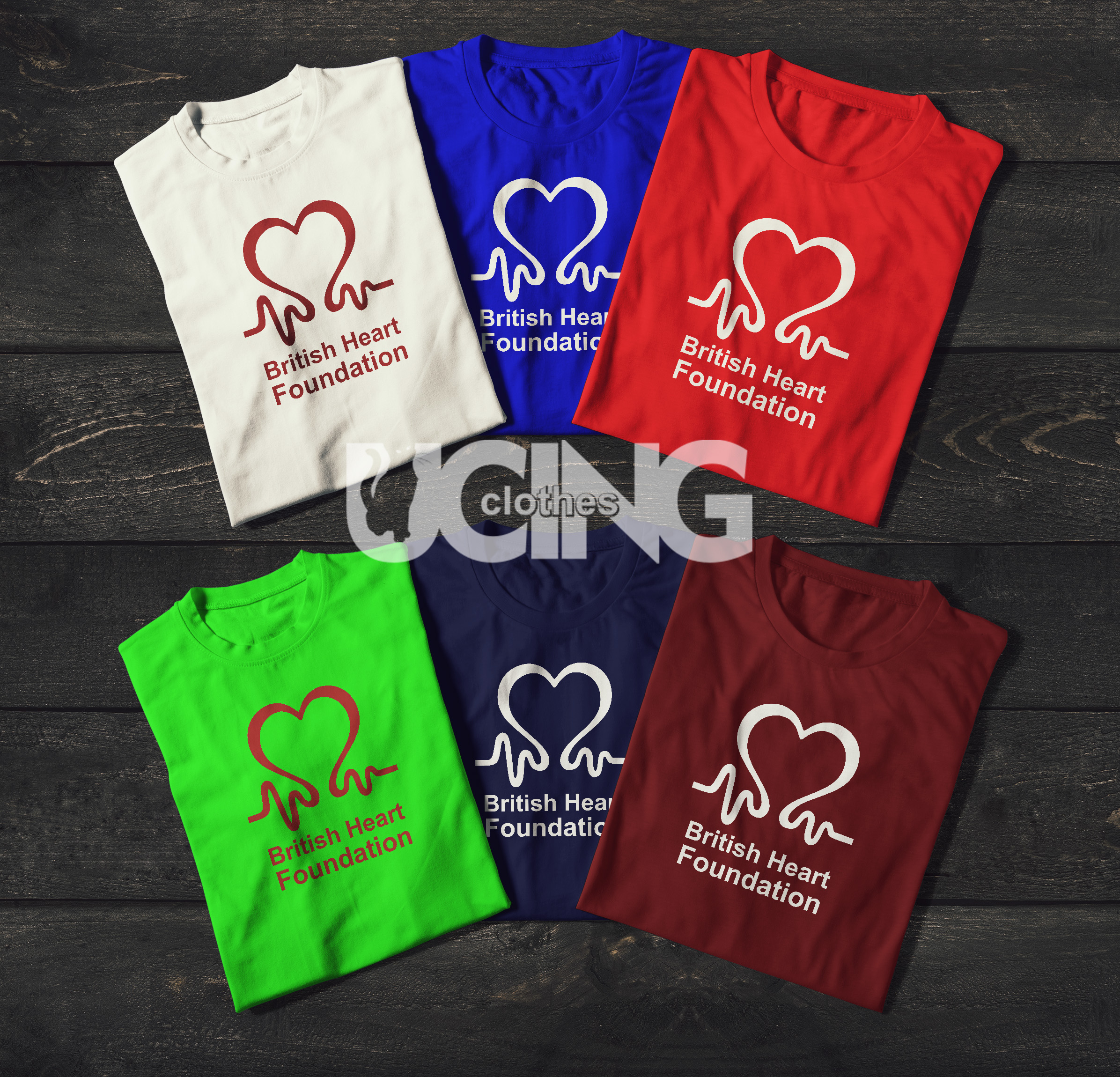 Kaos Baju British Heart Foundation Kaos 