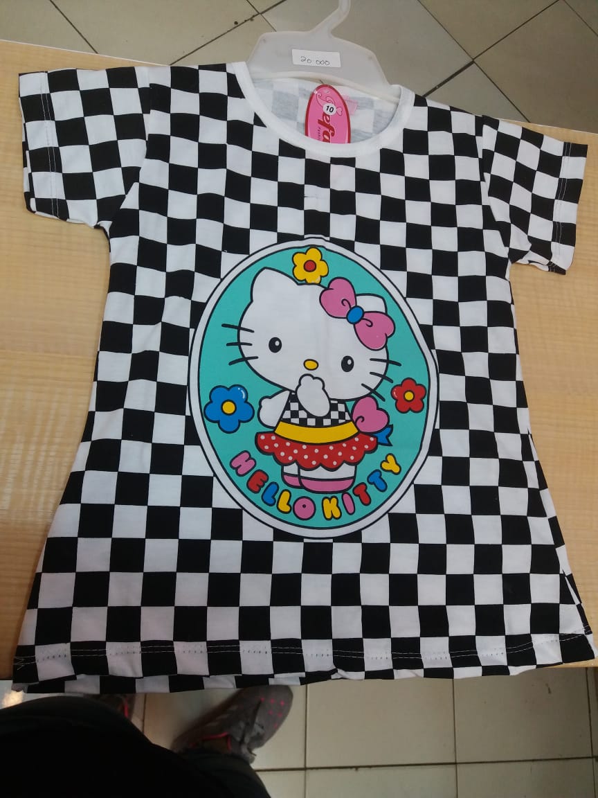  Baju  Catur  Hello Kitty BAJUKU
