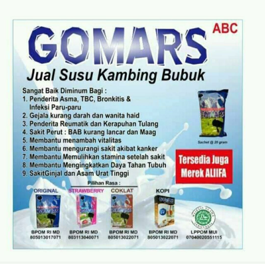 Gomars Coklat 1 Kotak Susu Kambing Etawa Bukan Sky Goat Amh Sps Lazada Indonesia