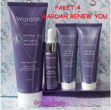 WARDAH RENEW YOU ANTI AGING PAKET 4