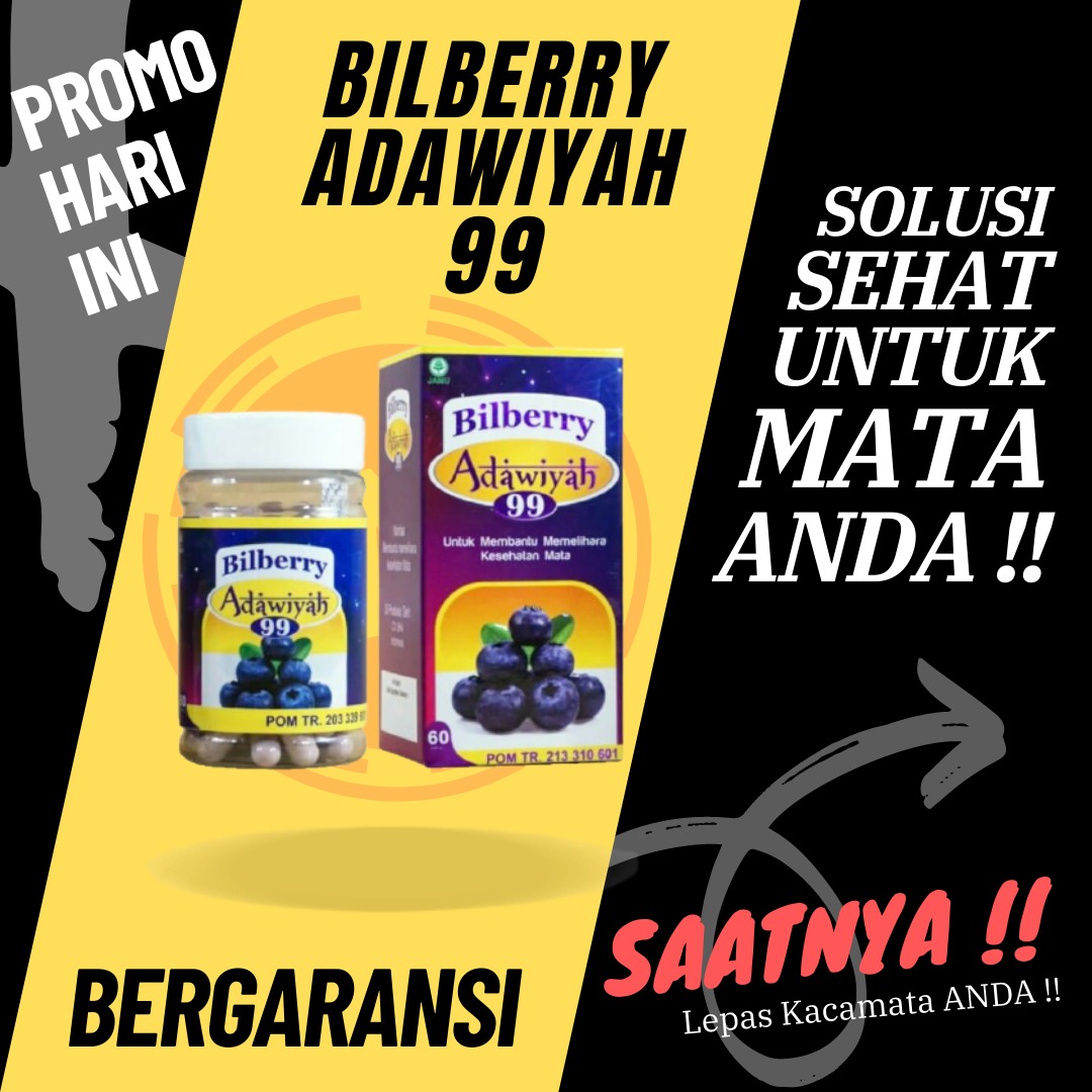 AL Kapsul Bilberry Adawiyah 99 Bilberri Adawiyah Bilberi Obat Mata