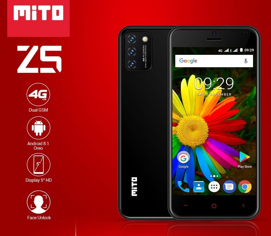 Mito Z5 4g Lte Ram 2 16gb Android 8 1 Bisa Wa Fb Youtube Layar 5 Inch Garansi Resmi Lazada Indonesia