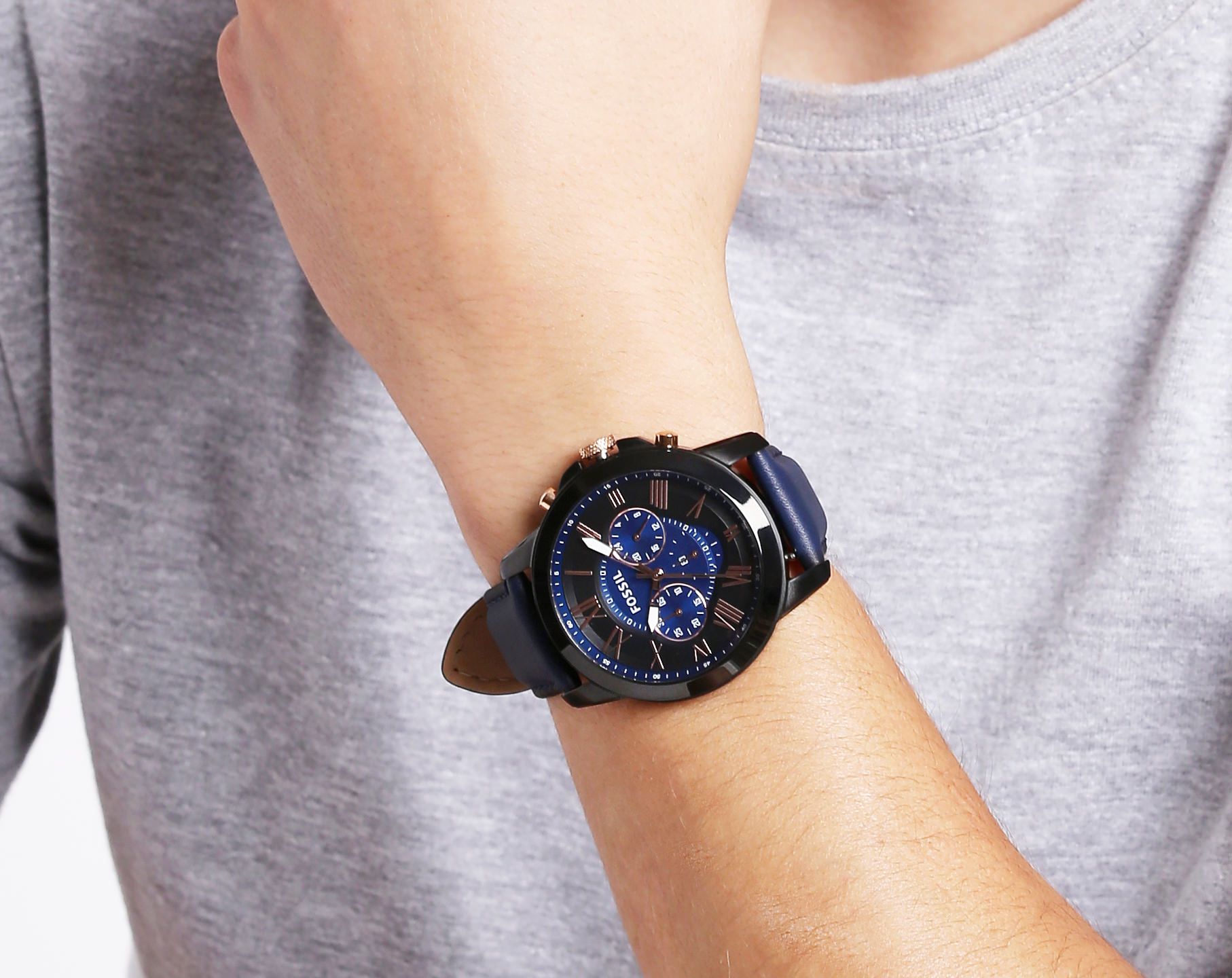 Fossil Grant Chronograph Navy FS 5061 