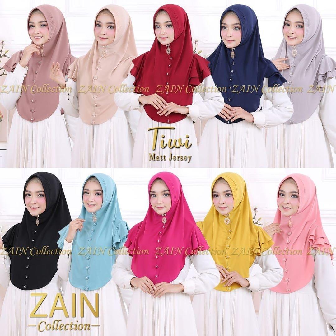 JILBAB INSTAN TIWI GROSIR ISI 10 PCS / JILBAB TERBARU / JILBAB LANGSUNG PAKAI