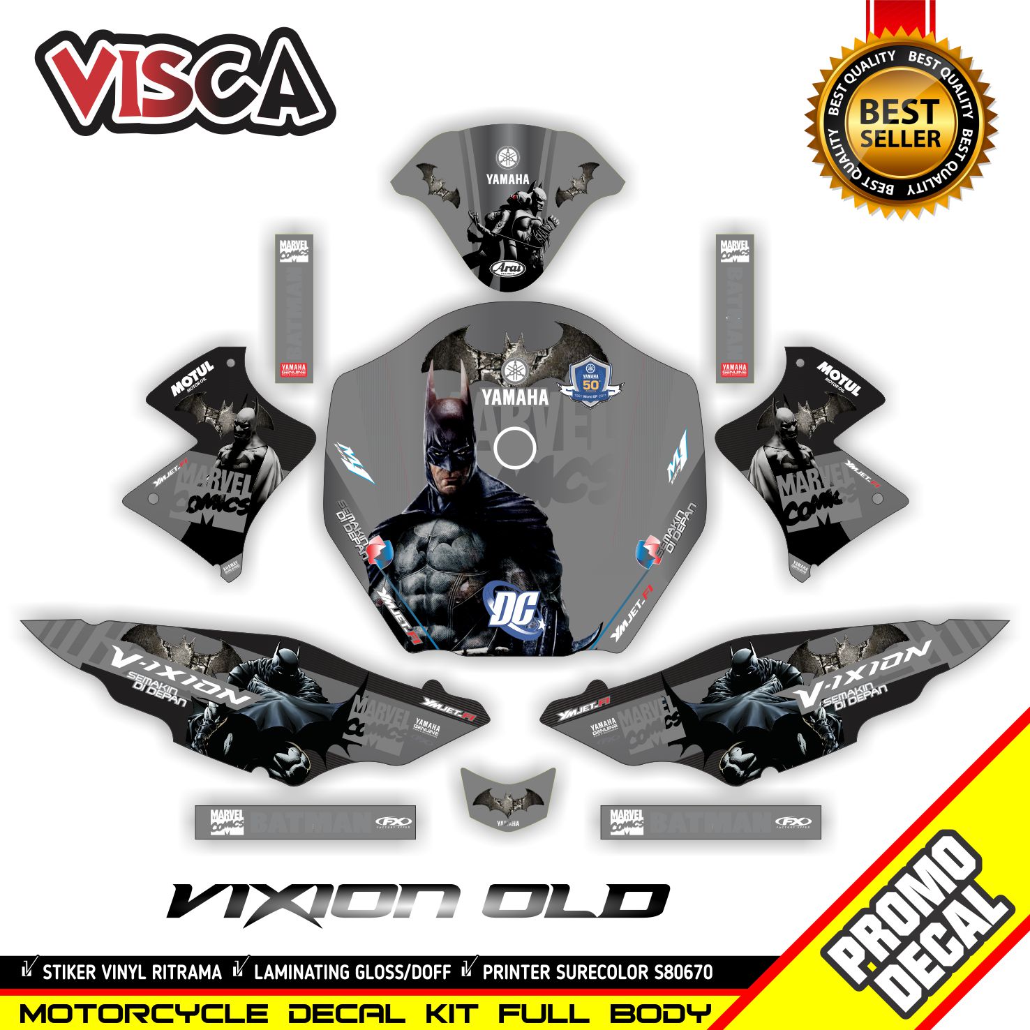 Decal VIXION OLD Body Stiker VIXION OLD Full Body Striping VIXION OLD