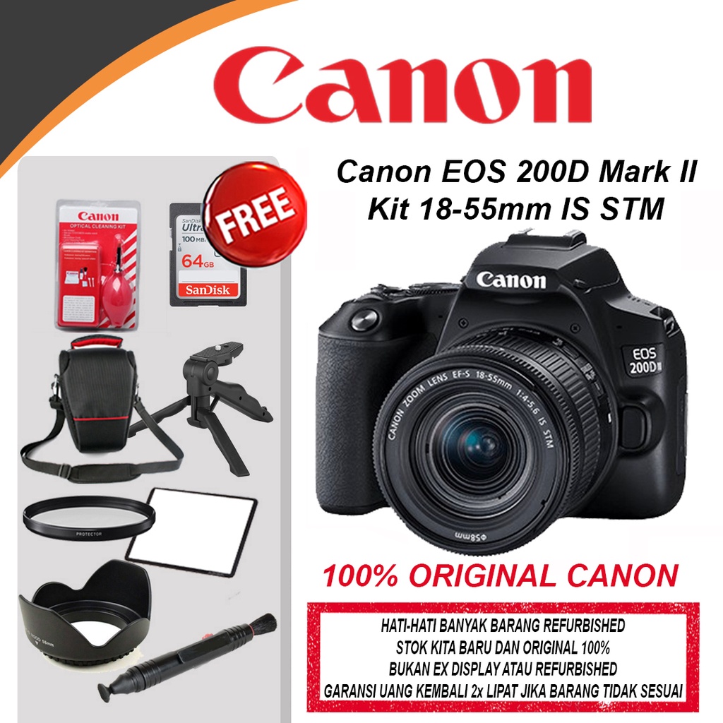 Lens Canon 200d Mark Ii Refurbished Canon 200d Kit Lens Canon EOS