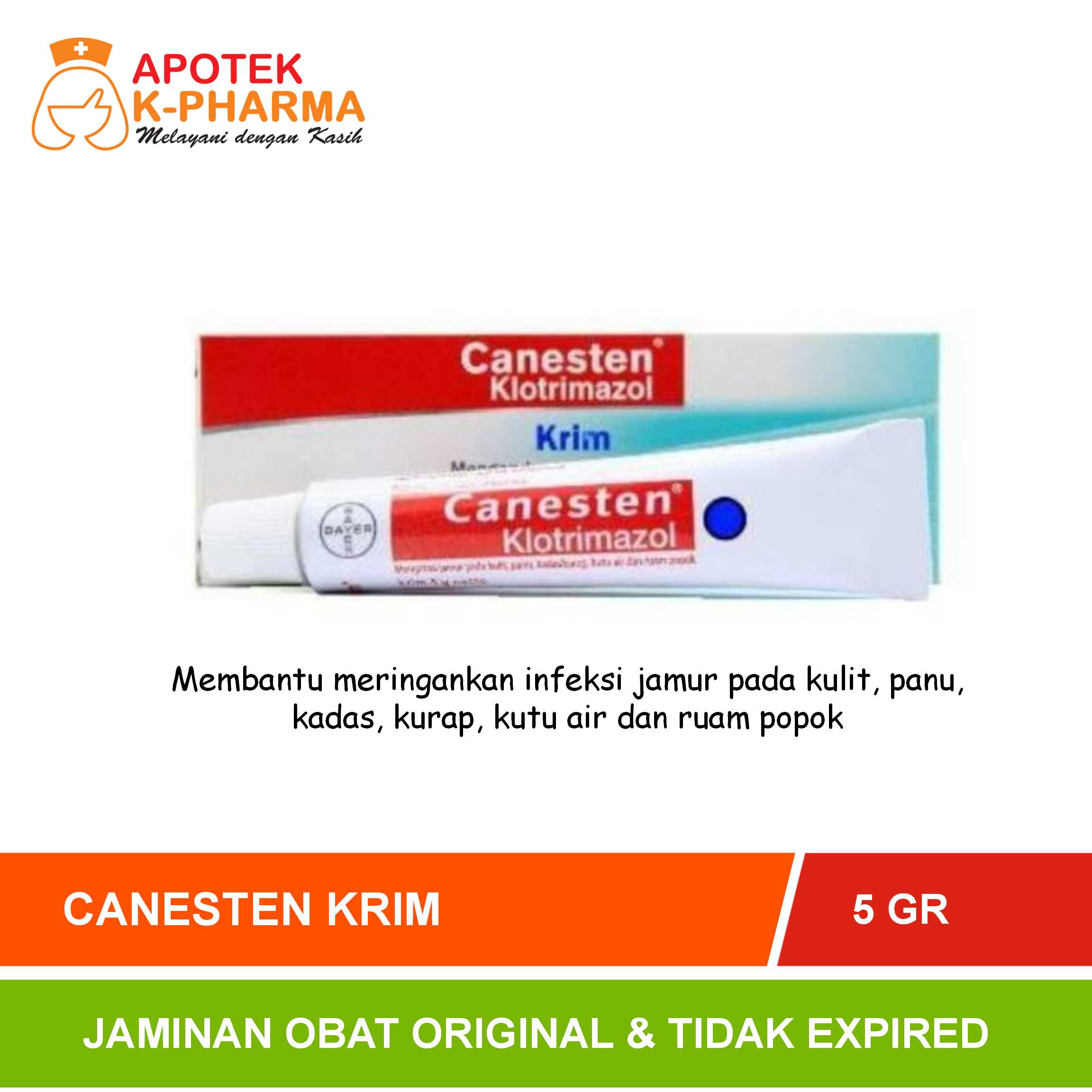 Canesten Cream 5 gram Obat Original Bayer Lazada Indonesia