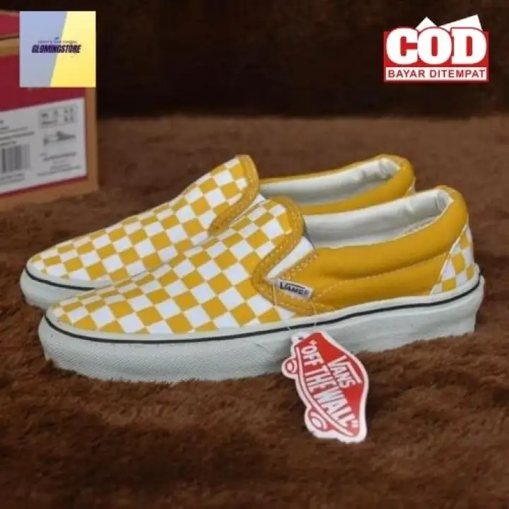 vans slip on kuning