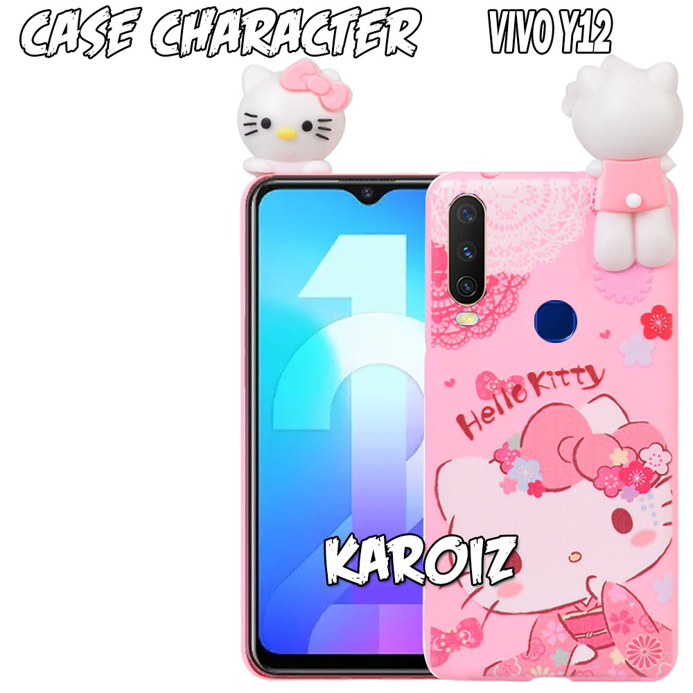 3d Case Vivo Y12 Y15 Y17 Sama Ukuran Softcase Intip Boneka Karakter Hello Kitty Doraemon Panda Little Pony Unicorn Stitch Mickey Mouse Character Disney Cartoon Lazada Indonesia