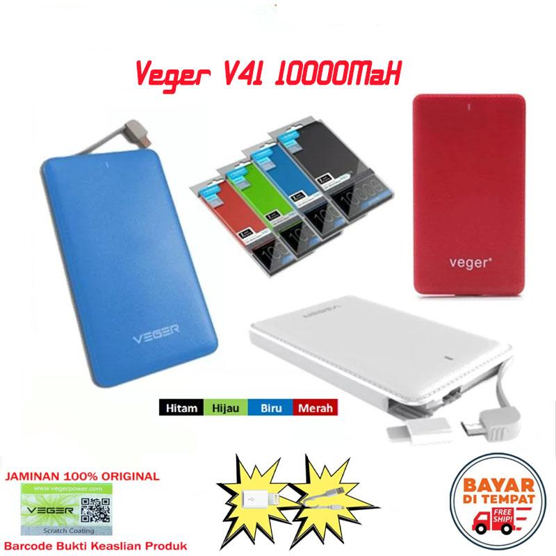 Veger V41 Power Bank Slim 10000mah
