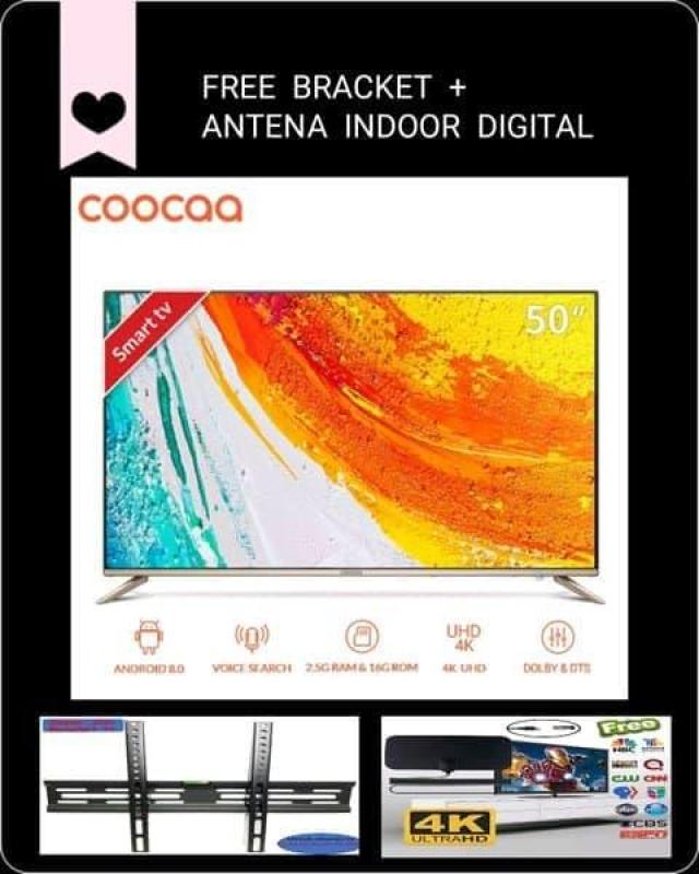 COOCAA LED TV 50 inch 4K Android Smart TV Wifi UHD 50S5G FREE ONGKIR