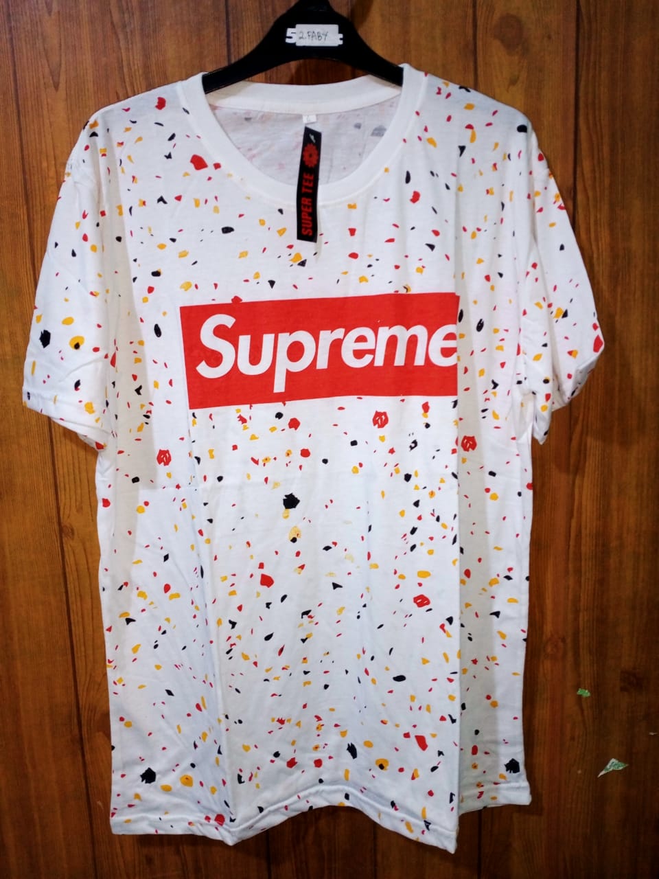 supreme white t