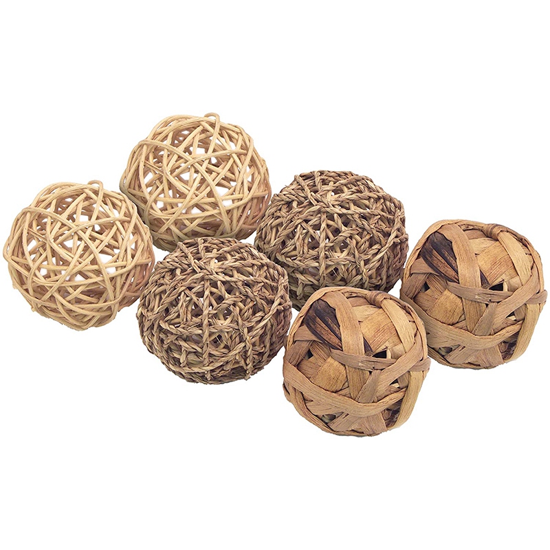 Small Animal Activity Toy,Pets Play Chew Toys for Bunny Rabbits Guinea Pigs Gerbils, 6 Pack
