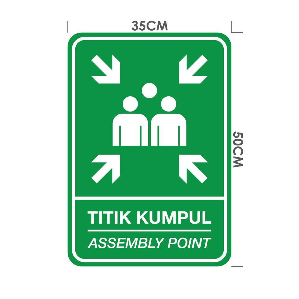 STIKER RAMBU Titik Kumpul Bahan REFLEKTIF | Lazada Indonesia