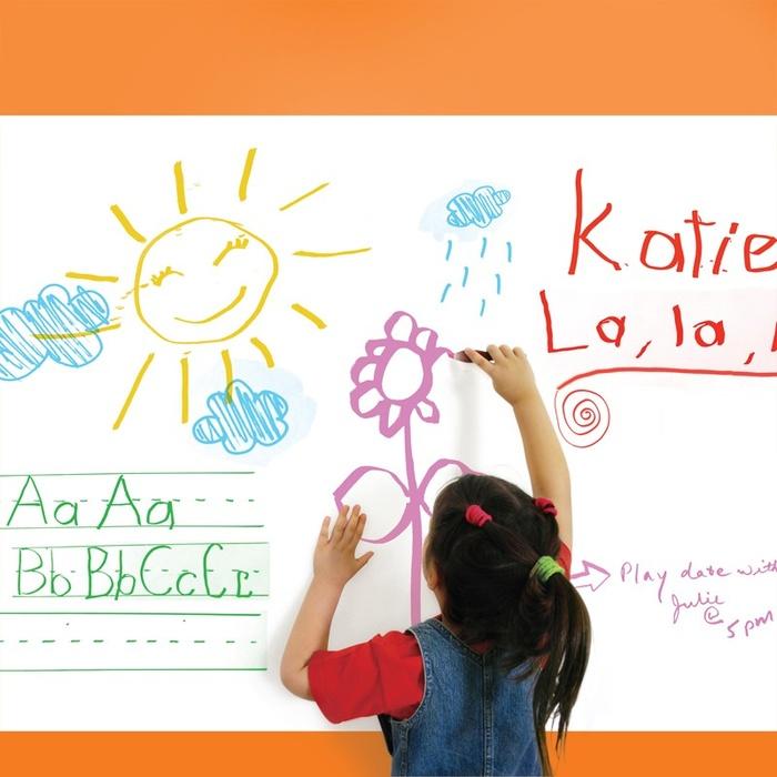 whiteboard wall sticker stiker papan tulis putih 200cm x 45cm