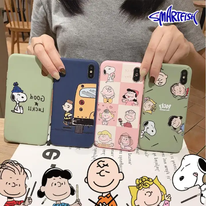 Smartfish Casing Soft Case Motif Kartun Snoopy Anjing Lucu Untuk