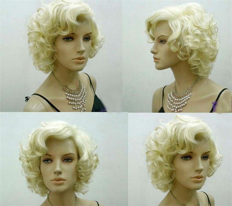 Ebay wish cos Marilyn Monroe short pale gold curly hair wig